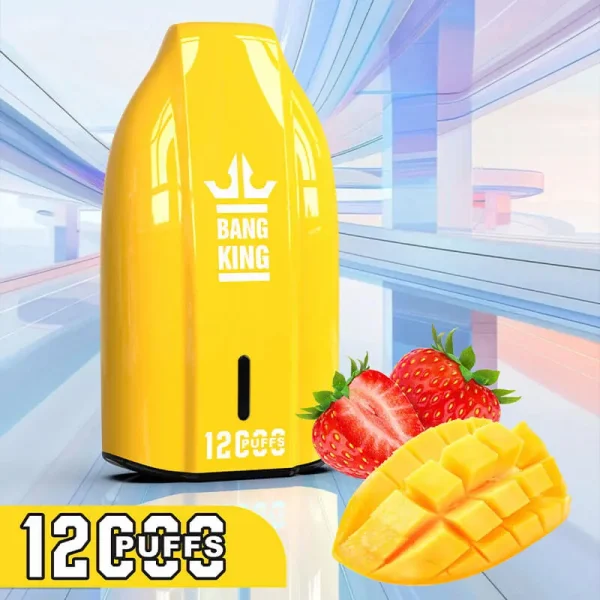 Bang King Porsche 12000 12K puffs disposable vape - Strawberry Mango flavor