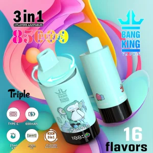 Bang King Triple 85000 85K puffs 3-in-1 disposable vape