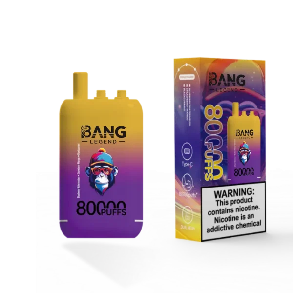 Bang Leader 80000 80K puffs triple flavor disposable vape - Blueberry Watermelon, Strawberry Mango, Blackcurrant