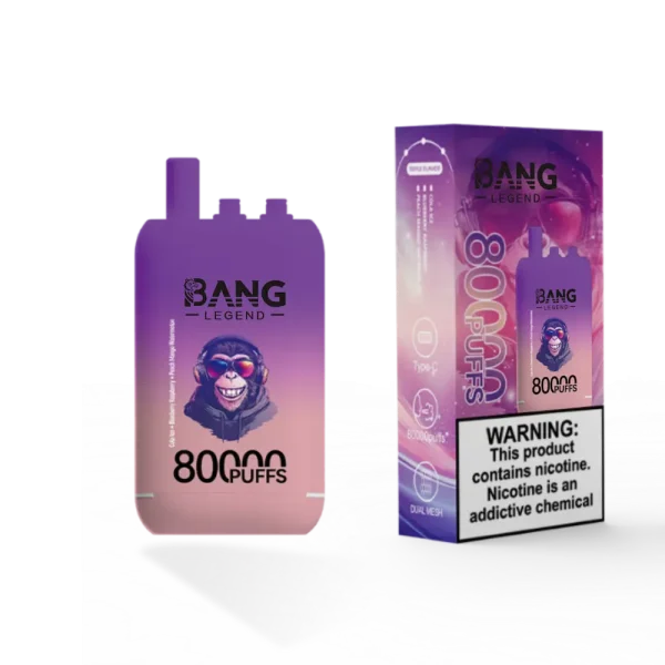 Bang Leader 80000 80K puffs triple flavor disposable vape - Cola Ice, Blueberry Raspberry, Peach Mango Watermelon