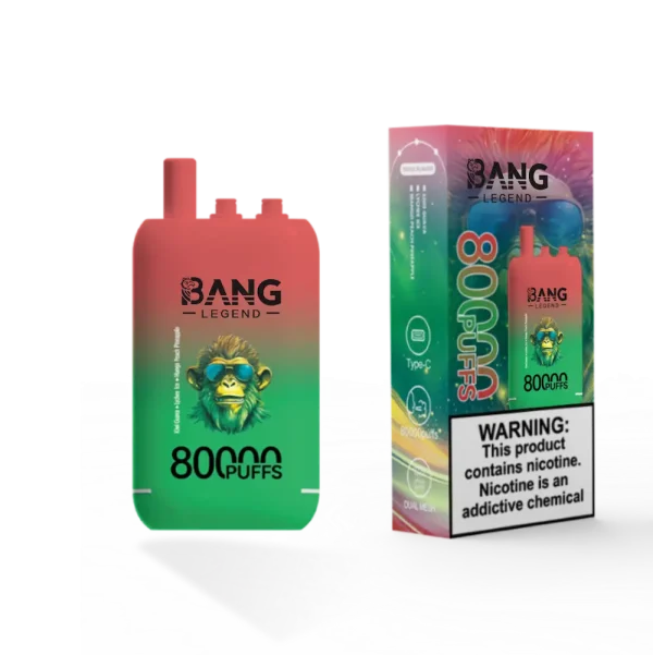 Bang Leader 80000 80K puffs triple flavor disposable vape - Kiwi Passion, Lychee Ice, Mango Peach Pineapple