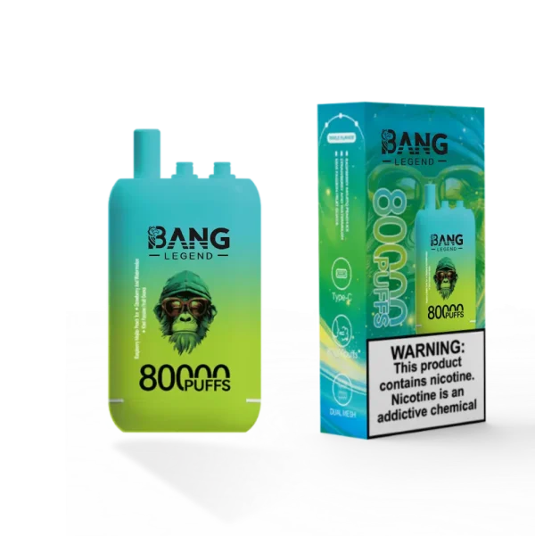 Bang Leader 80000 80K puffs triple flavor disposable vape - Raspberry Mojito Peach Ice, Strawberry Watermelon, Kiwi Passion Fruit Guava