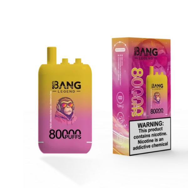 Bang Leader 80000 80K puffs triple flavor disposable vape - Red Bull, Watermelon Bubble Candy, Strawberry Ice Cream