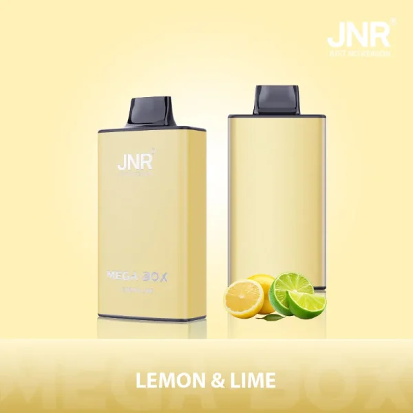 JNR Mega Box 25000 25K Puff Disposable Vape with lemon and lime flavor