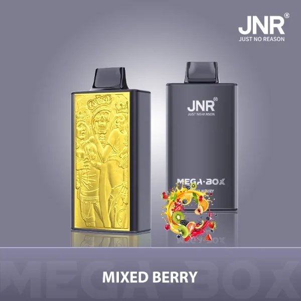 JNR Mega Box 25000 25K Puff Disposable Vape with mixed berry flavor