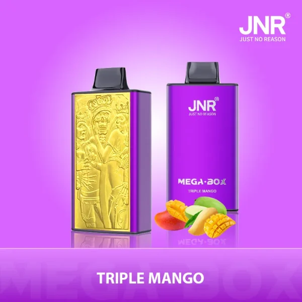 JNR Mega Box 25000 25K Puff Disposable Vape with triple mango flavor