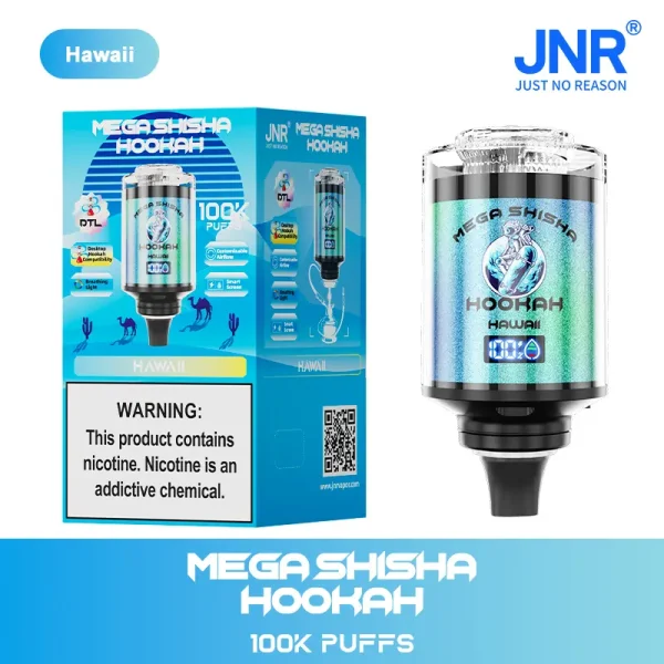 JNR Mega Shisha Hookah 100K Puff Disposable Vape with hawaii flavor