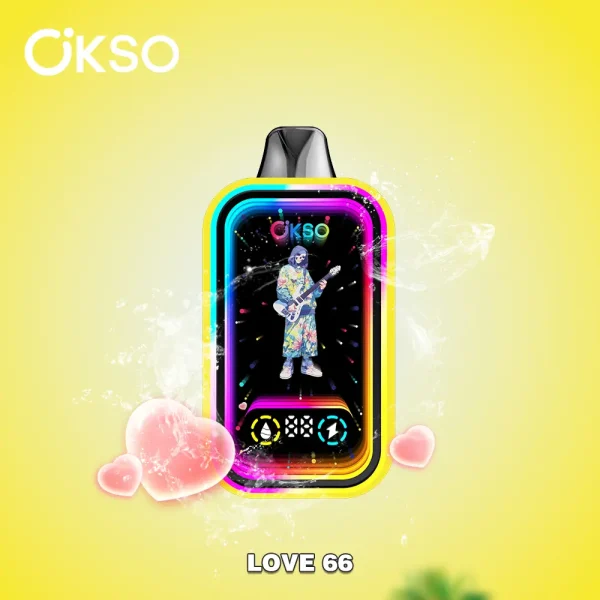 OKSO Magic Mirror 50000 50K puffs RGB Lights disposable vape – Love 66 flavor