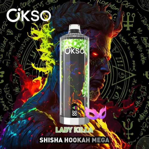 OKSO Shisha Hookah Mega 50000 50K puffs disposable vape – Lady Killa flavor
