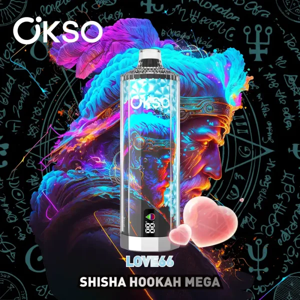 OKSO Shisha Hookah Mega 50000 50K puffs disposable vape – Love 66 flavor