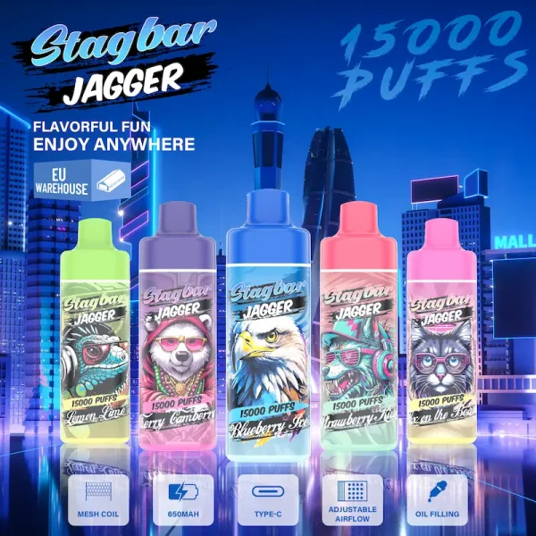 Stagbar Jagger 15000 15K puffs oil-filling usa e getta vape immagine principale del prodotto