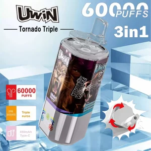 Uwin Tornado 60000 60K puffs triple flavor disposable vape main product image