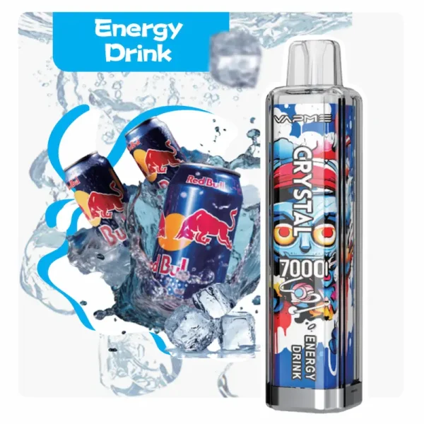 VAPME Crystal 7000 7K puffs disposable vape - Energy Drink flavor
