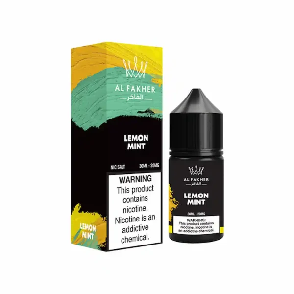 Al Fakher Lemon Mint Nic Salt E-Liquid 30ml 30mg – Citrusy Lemon with Fresh Mint Vape Juice