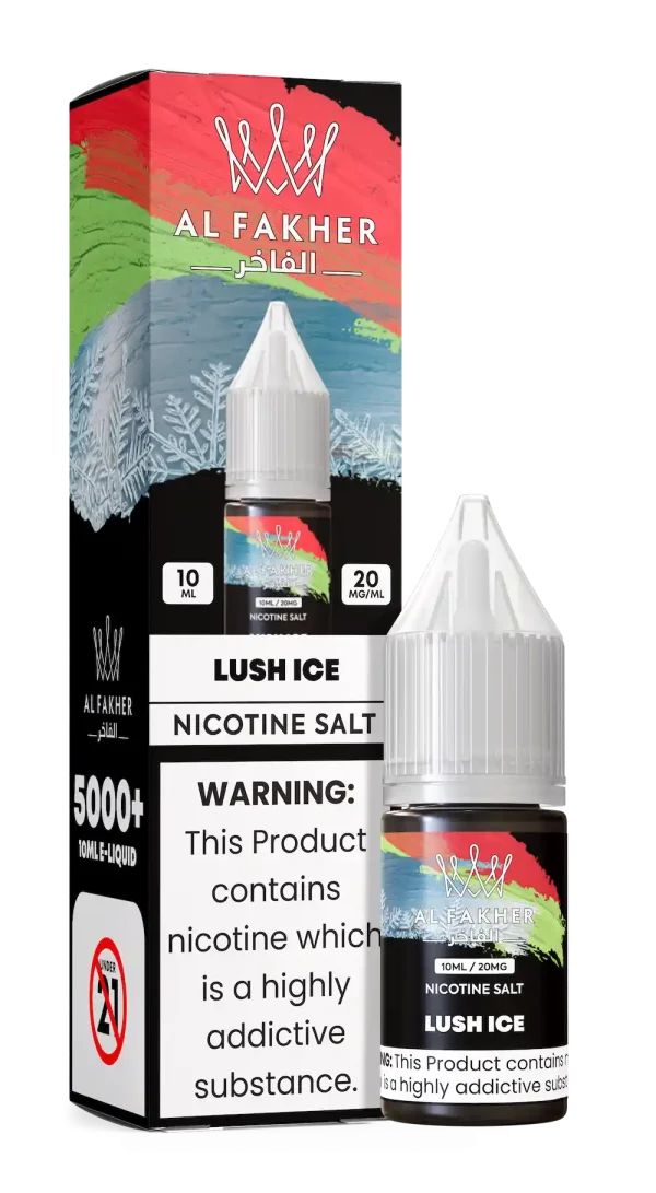 Al Fakher Lush Ice Nicotine Salt E-Liquid 10ml 20mg – Watermelon Menthol Vape Juice