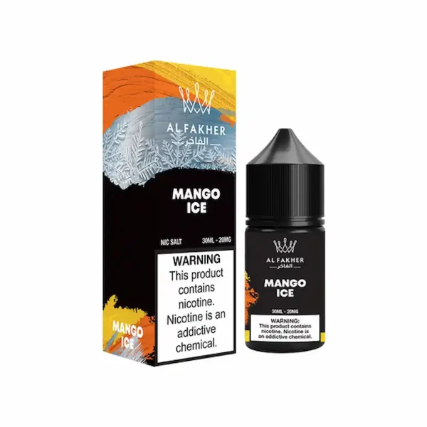 Al Fakher Mango Ice Nic Salt E-Liquid 30ml 30mg – Juicy Mango with Cooling Menthol Vape Juice