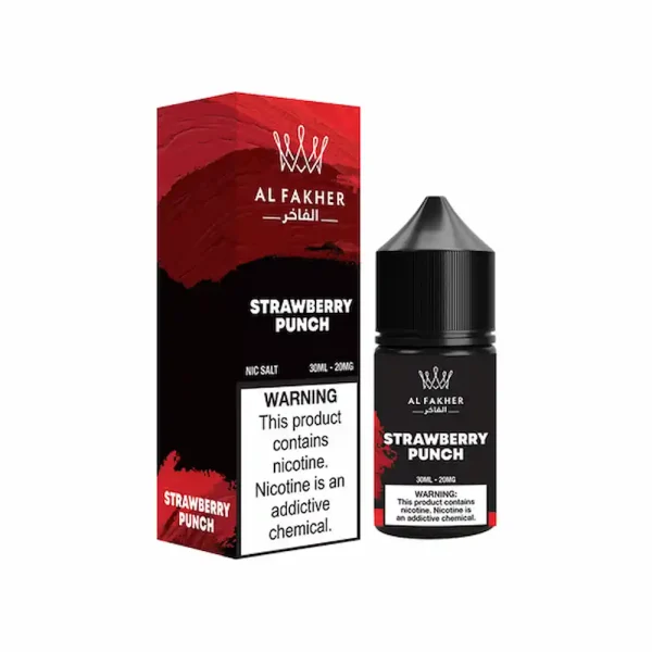Al Fakher Strawberry Punch Nic Salt E-Liquid 30ml 30mg – Sweet and Tangy Strawberry Vape Juice
