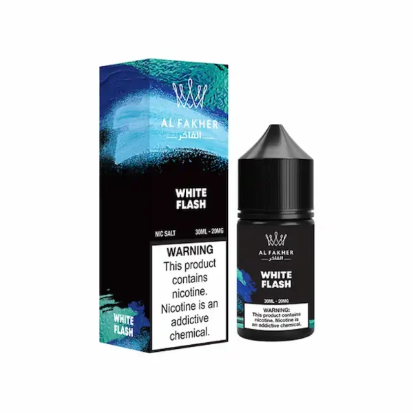Al Fakher White Flash Nic Salt E-Liquid 30ml 30mg – Cool and Crisp Menthol Vape Juice