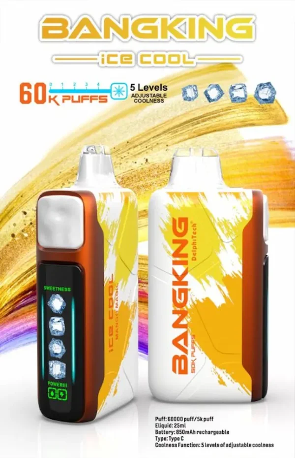 BANG KING 60000 Mango Magic Disposable Vape 60K Puffs Tropical Mango Flavor