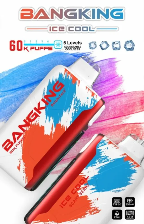 BANG KING 60000 Scary Berry Disposable Vape 60K Puffs Mixed Berry Flavor