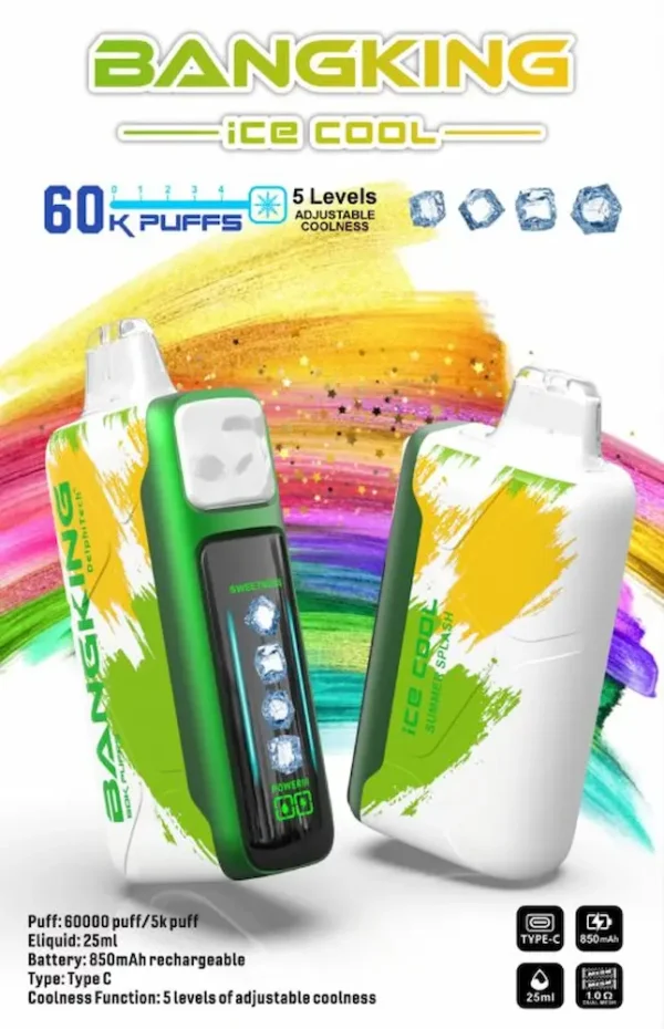 BANG KING 60000 Summer Splash Disposable Vape 60K Puffs Fruity Mix Flavor
