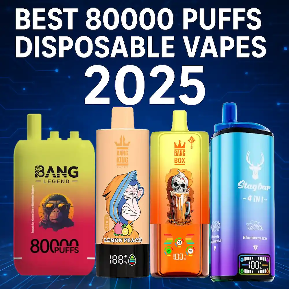 Beste 80000 puffs wegwerp vapes 2025 review met Stagbar, Bang Box en AIVONO Fat Bear vergelijking