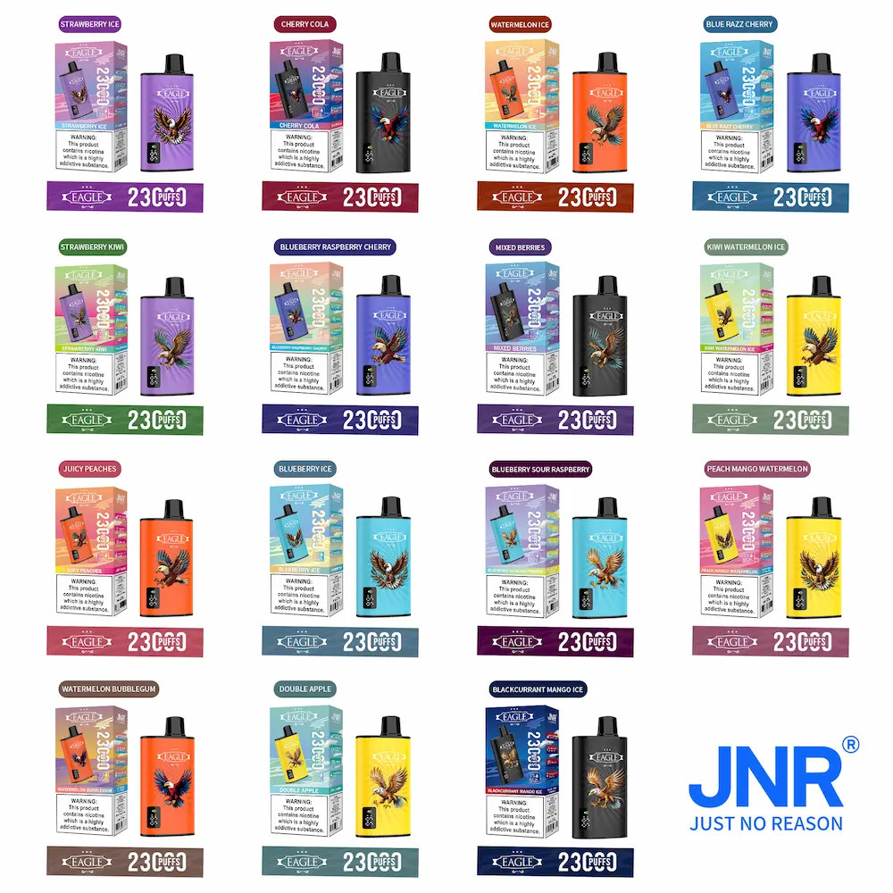 JNR Eagle 23000 Puffs Disposable Vape Flavor list