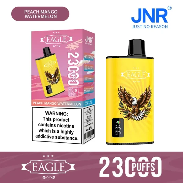 JNR Eagle 23000 Puffs Disposable Vape Peach Mango Watermelon