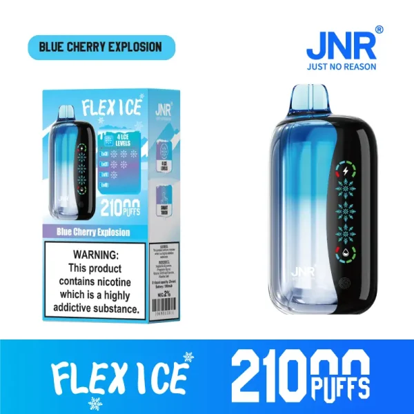 JNR Flex Ice 21000 Puffs Disposable Vape – Blue Cherry Explosion