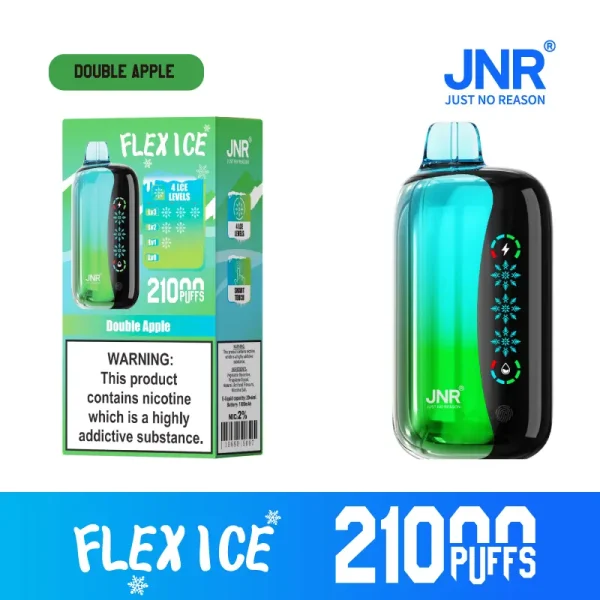 JNR Flex Ice 21000 Puffs Disposable Vape – Double Apple