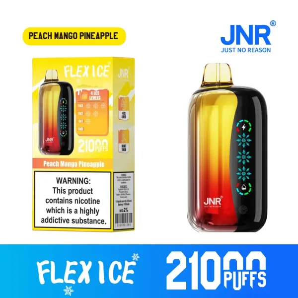 JNR Flex Ice 21000 Puffs Disposable Vape – Peach Mango Pineapple