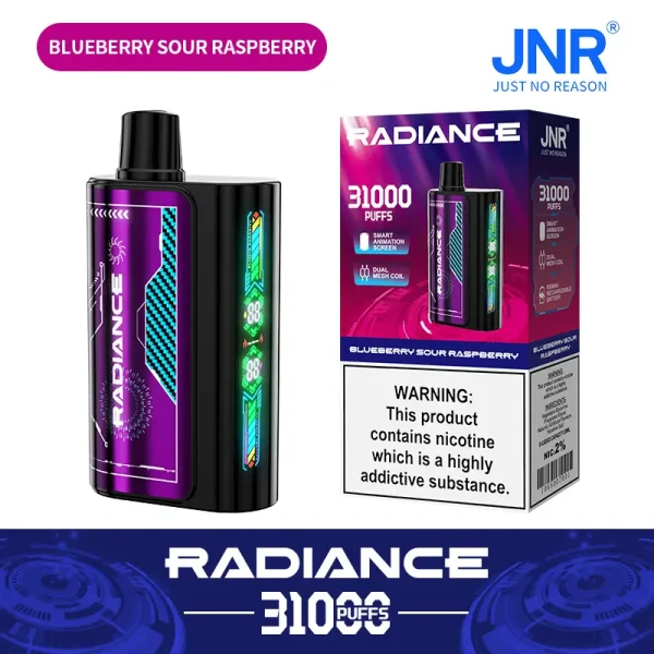 JNR Radiance 31000 Puffs Disposable Vape Blueberry Sour Raspberry