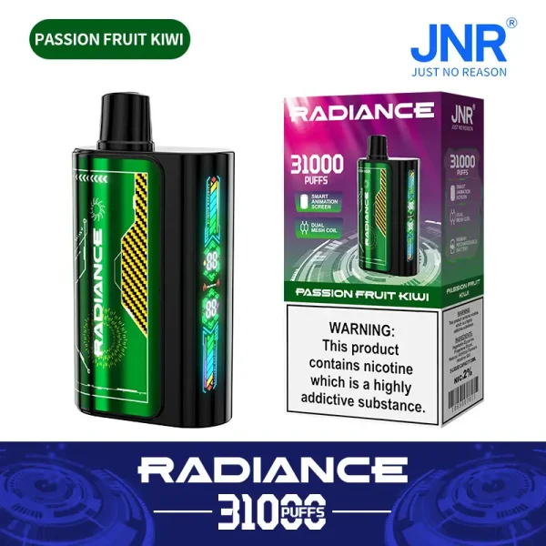 JNR Radiance 31000 Puffs Disposable Vape Passion Fruit Kiwi