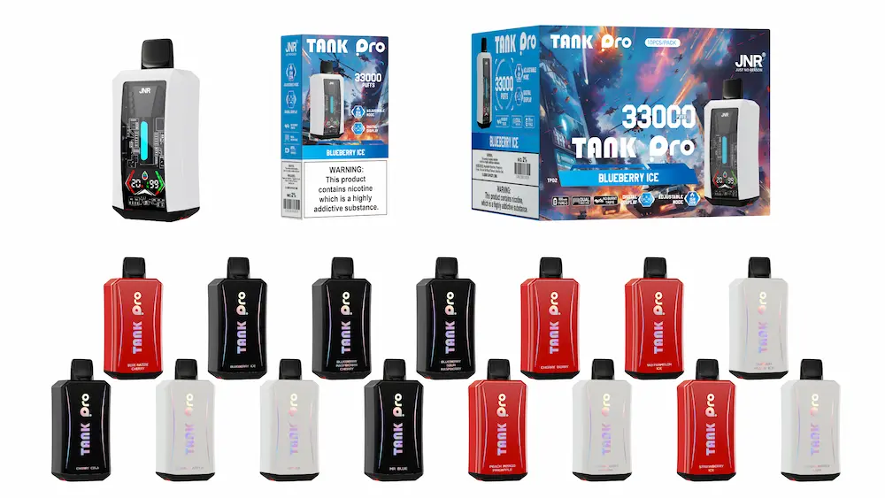 JNR Tank Pro 33000 Puffs Disposable Vape – Packaging