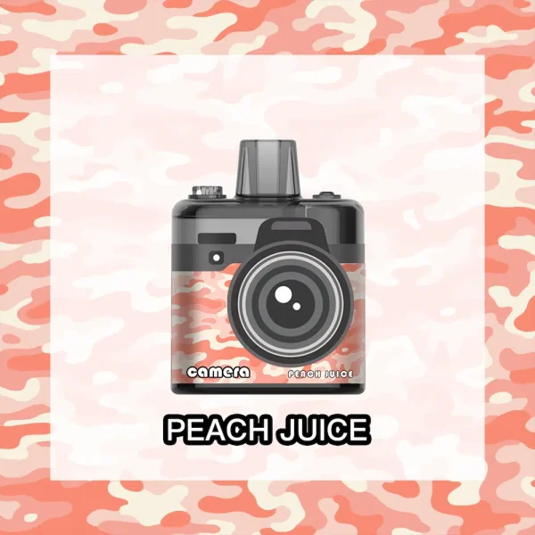 Lavie Camera 8000 Peach Juice Disposable Vape 8K Puffs Sweet Peach Flavor