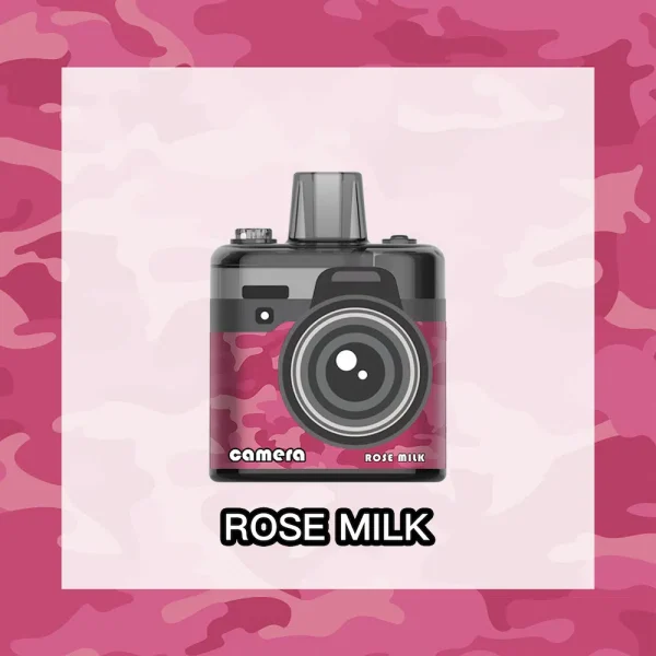 Lavie Camera 8000 Rose Milk Disposable Vape 8K Puffs Floral Creamy Flavor