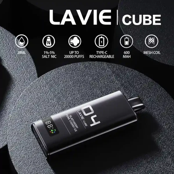 Lavie Cube 20000 20K puffar engångsvape med LED-skärm