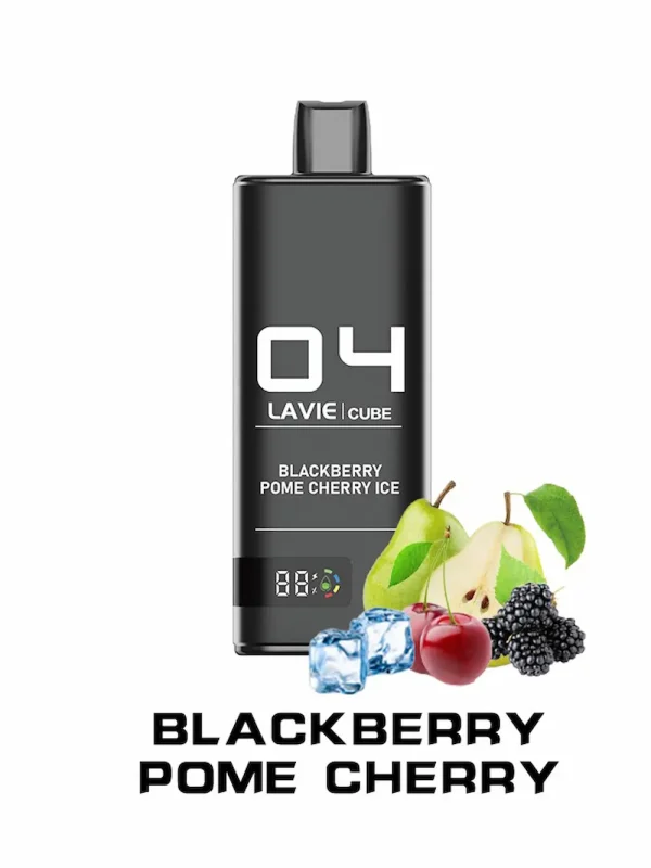 Lavie Cube 20000 20K puffar engångsvapen Blackberry Pome Cherry Ice-smak