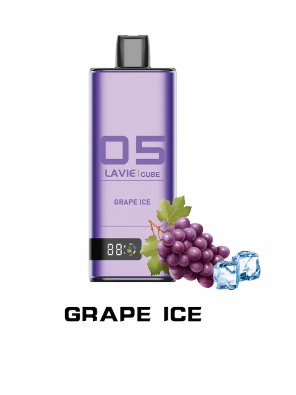 Lavie Cube 20000 20K puffar engångsvapen Grape Ice-smak