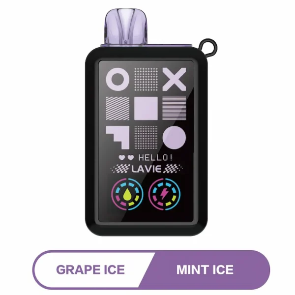 Lavie Cyber 20000 20K Puffs dual flavor disposable vape - Grape Ice & Mint Ice