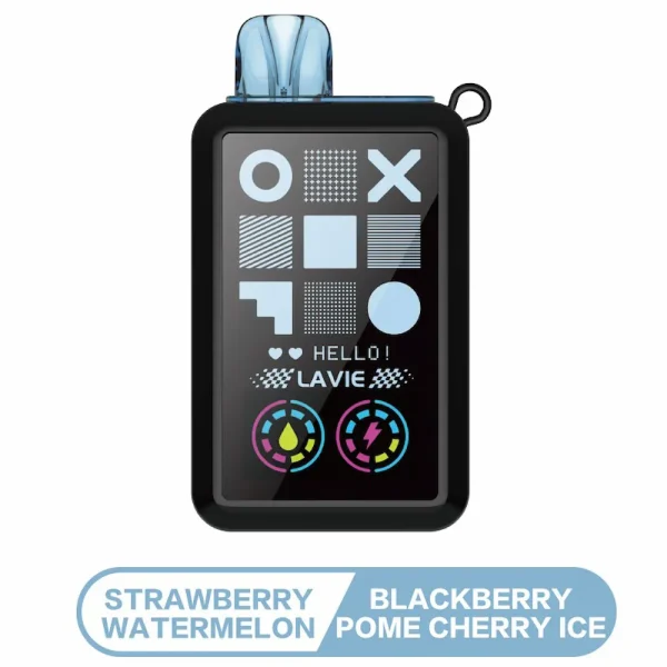 Lavie Cyber 20000 20K Puffs dual flavor disposable vape - Strawberry Watermelon & Blackberry Pome Cherry Ice