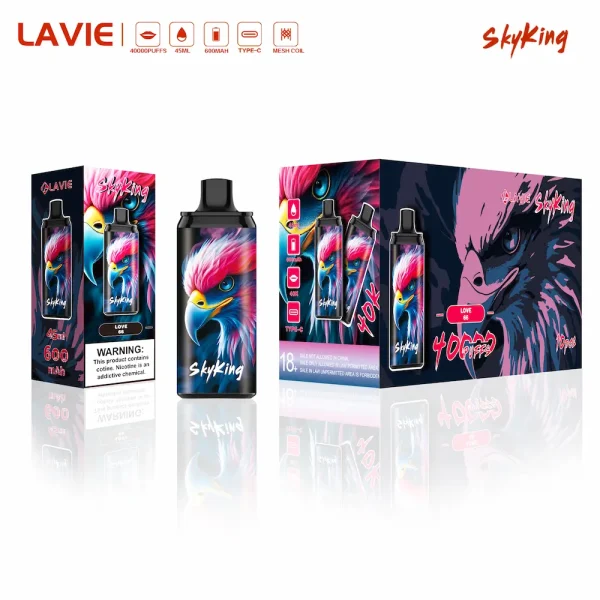 Lavie SkyKing 40000 40K puffs disposable vape - Love 66 flavor