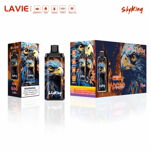 Lavie SkyKing 40000 40K puffs disposable vape - Watermelon Ice flavor