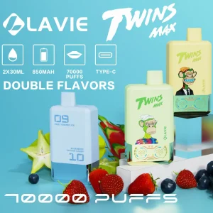 Lavie Twins Max 70000 70K puffs dual flavor disposable vape main product image