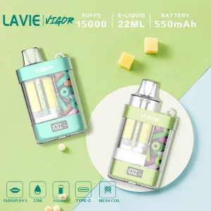 Lavie Vigor 15000 Replaceable E-Liquid Tank Disposable Crystal Vape 15K Puffs Main Product Image Premium Design