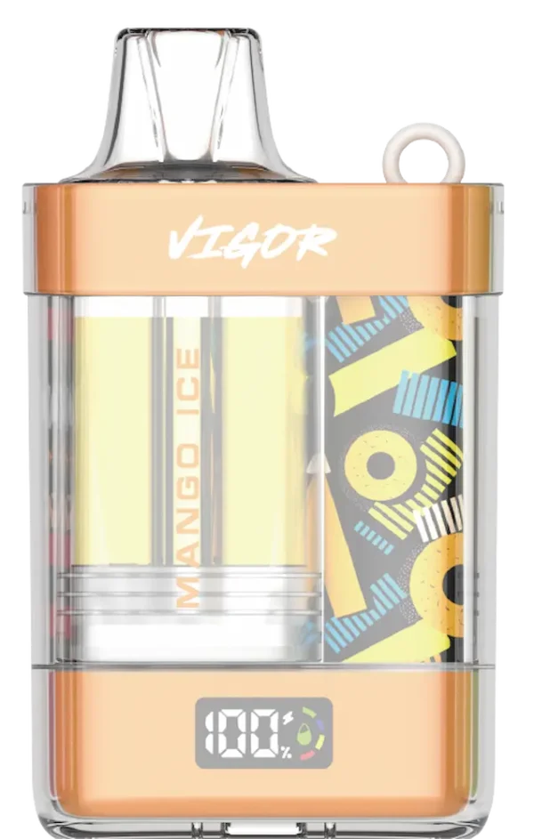 Lavie Vigor 15000 Mango Ice Replaceable E-Liquid Tank Disposable Vape 15K Puffs Tropical Mango Flavor