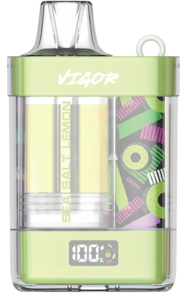 Lavie Vigor 15000 Sea Salt Lemon Replaceable E-Liquid Tank Disposable Vape 15K Puffs Refreshing Citrus Flavor