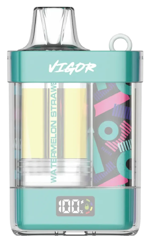 Lavie Vigor 15000 Watermelon Strawberry Replaceable E-Liquid Tank Disposable Vape 15K Puffs Fruity Mix Flavor