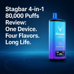 Stagbar 80,000 puffs 4-in-1 vape review with EU warehouse, fast 5-day delivery and tax-free shipping