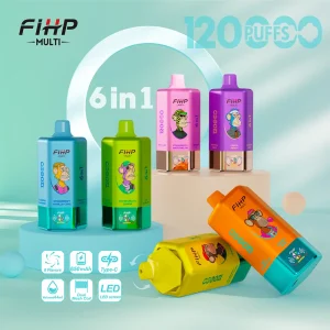 FIHP MULTI 120000 Puffs 6in1 Wegwerp Vape belangrijkste product afbeelding met LED-display en meerdere smaken